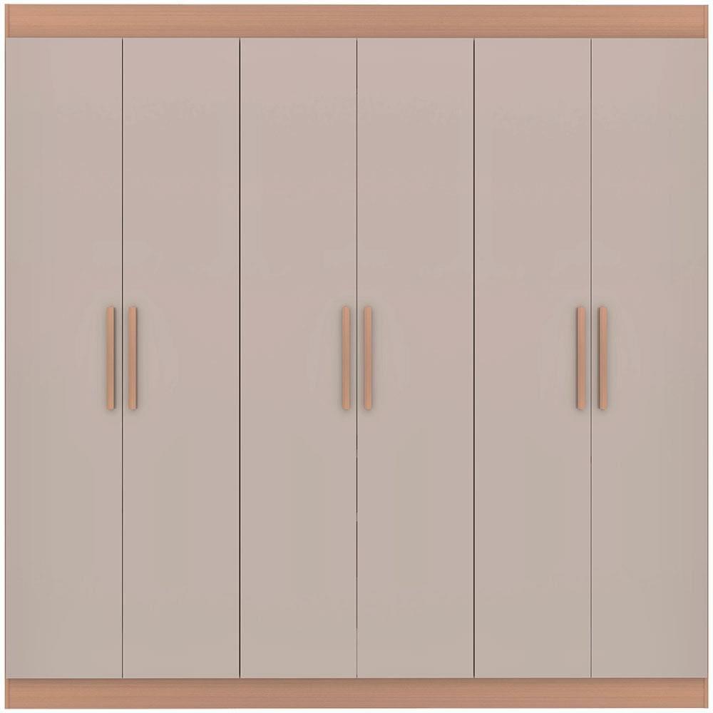 Guarda-Roupa Bartira Ville com 6 Portas e 2 Gavetas - 200,5cm de largura - 3