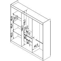 Guarda-Roupa Bartira Ville com 6 Portas e 2 Gavetas - 200,5cm de largura - 8