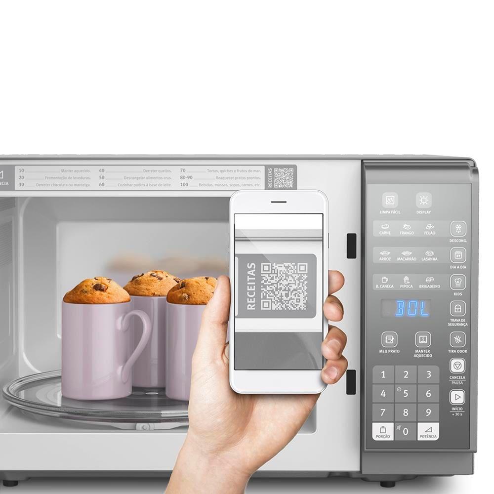 Micro-ondas Electrolux MI41S Inox Espelhado Painel Integrado Função Tira Odor 31 litros - 4