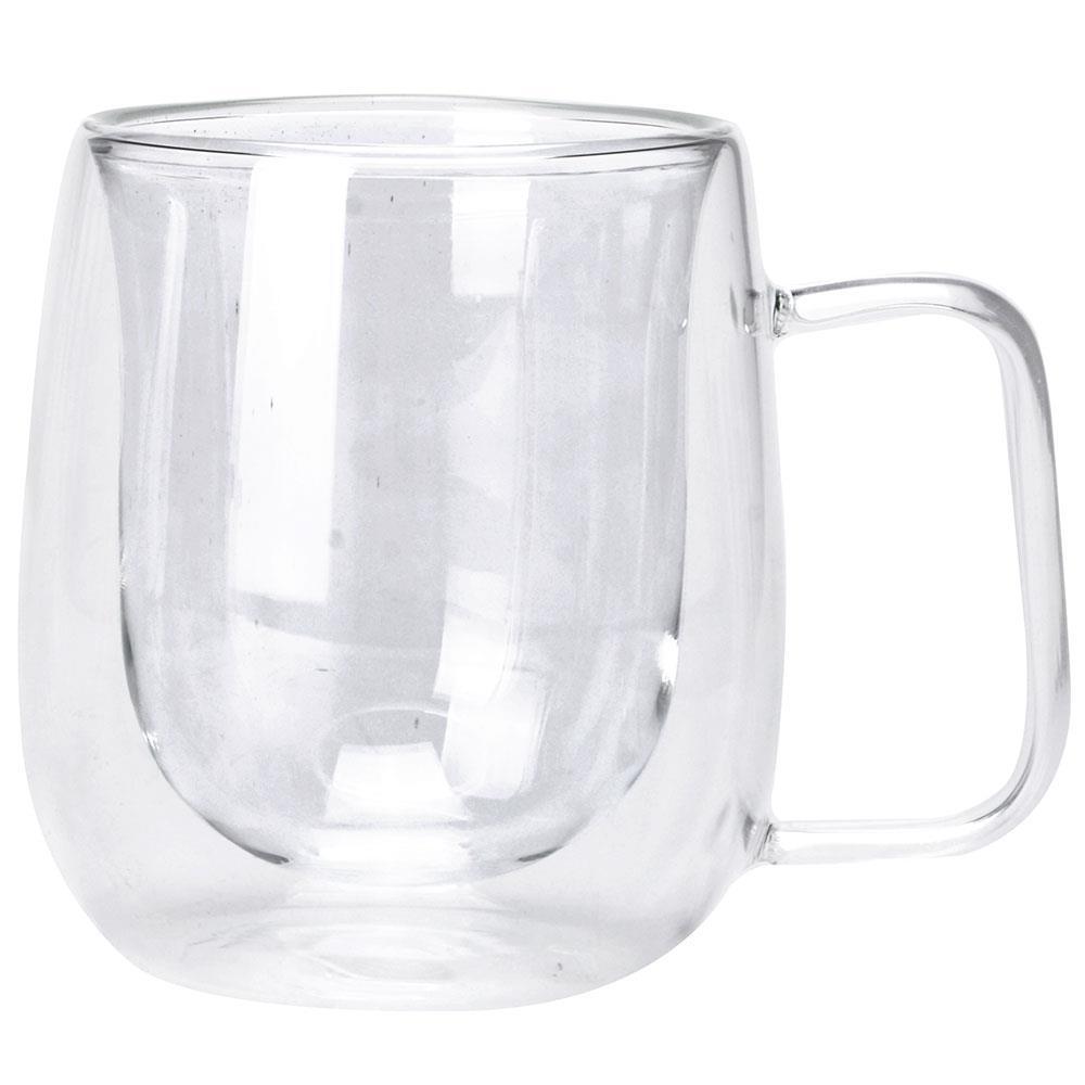 Conjunto com 2 Canecas para Café Dynasty Coffee Time em Vidro Borossilicato Parede Dupla – 220 ml - 2