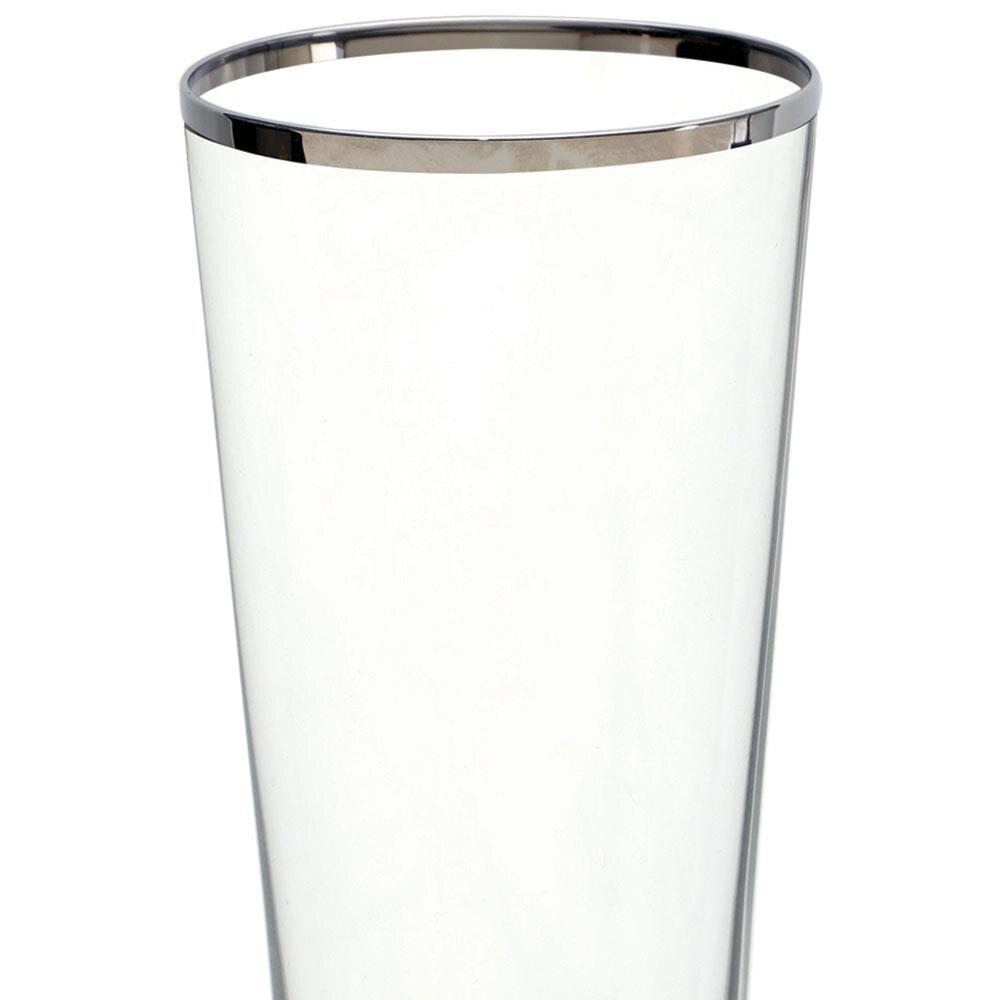 Conjunto de Taças para Champanhe Bohemia Bella Decorada 205 ml em Cristal Ecológico Platinum Rim – 6 Peças - 2