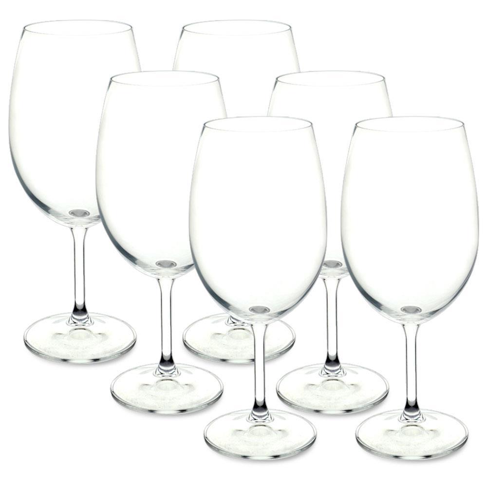 Conjunto de Taças para Água Bohemia Anna 580 ml em Cristal Ecológico - 6 Peças - 1