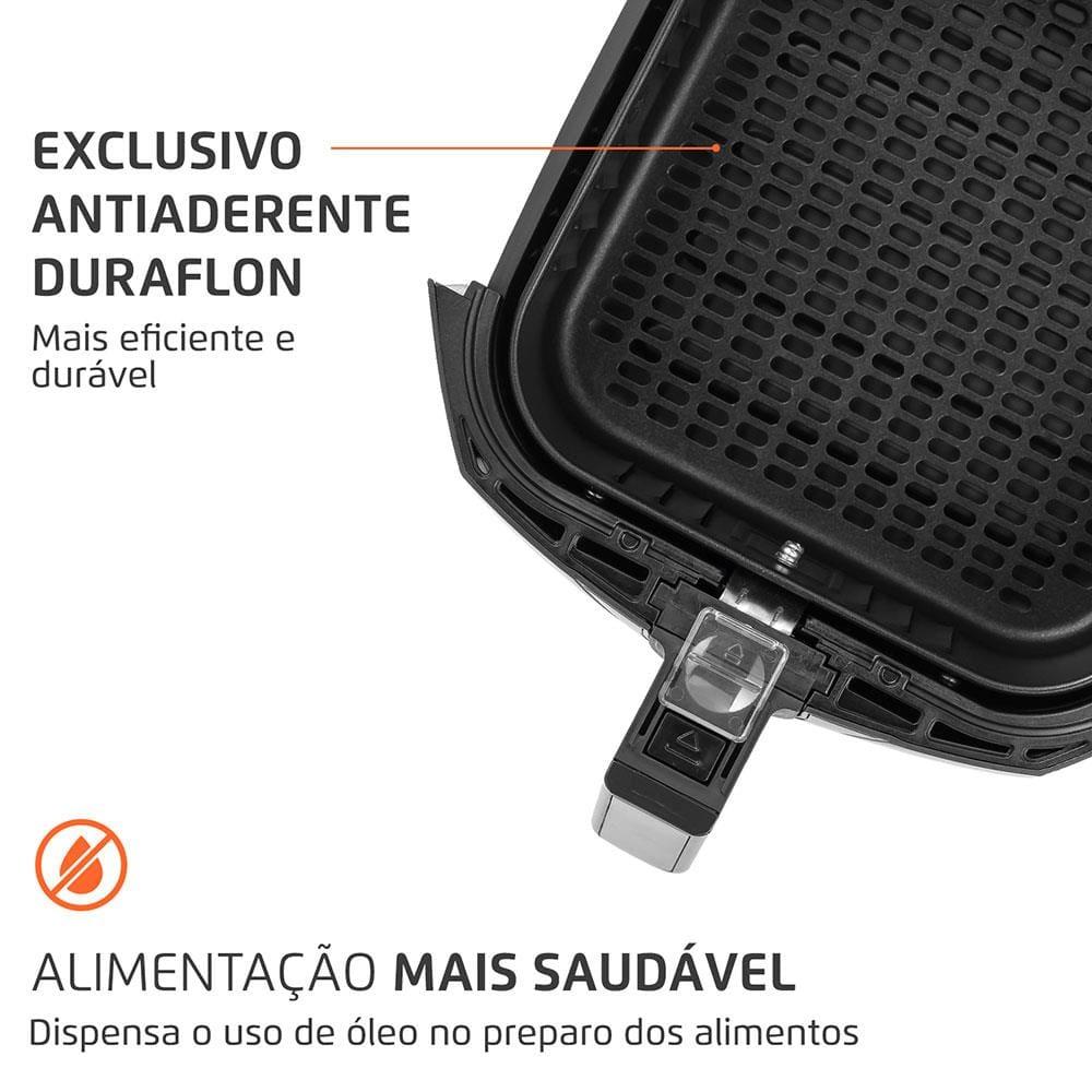Fritadeira Elétrica Sem Óleo Mondial AFN-50 Grand Family Inox 5L - Preta - 6