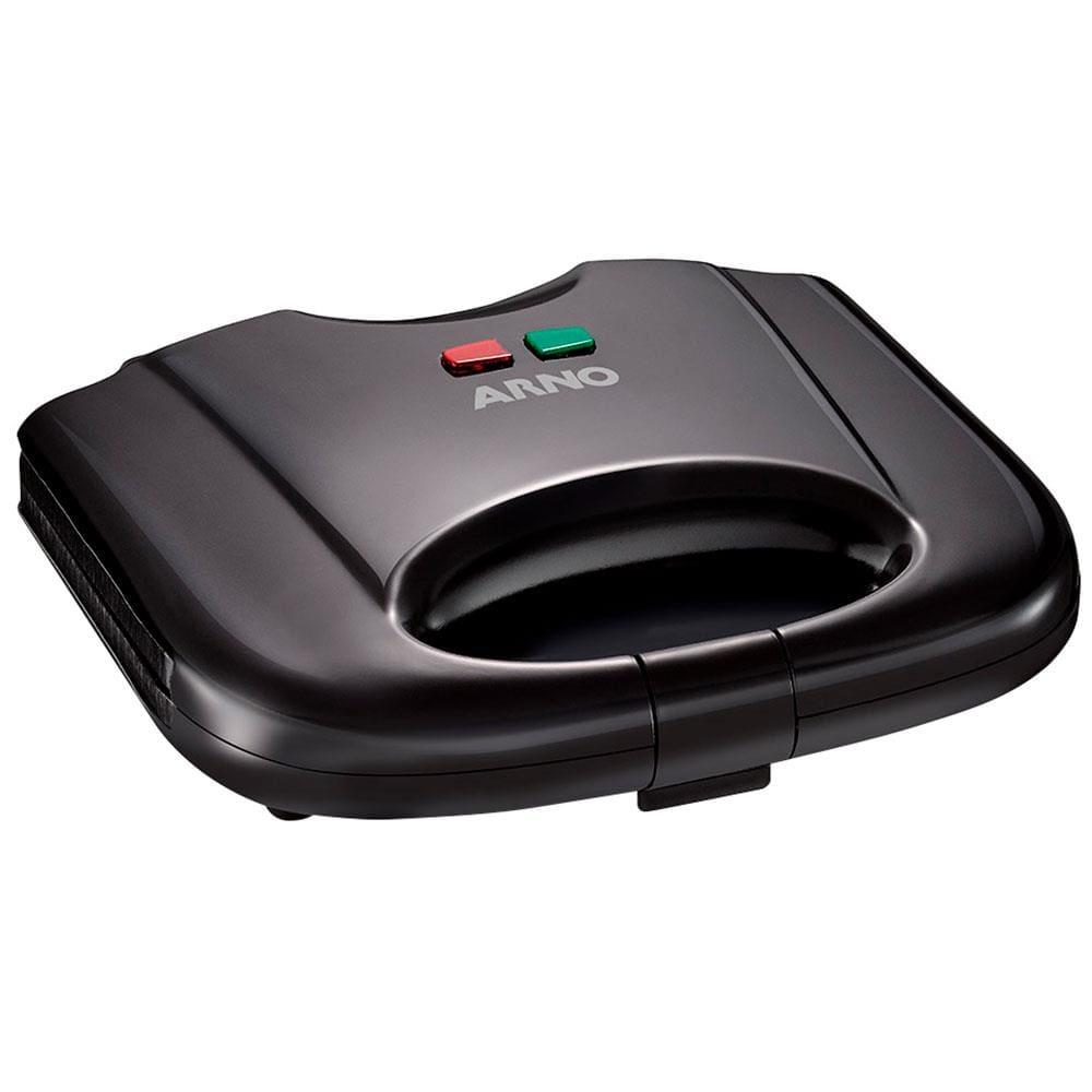 Sanduicheira Arno SACB Compacta com Placas Antiaderente - Preta - 1