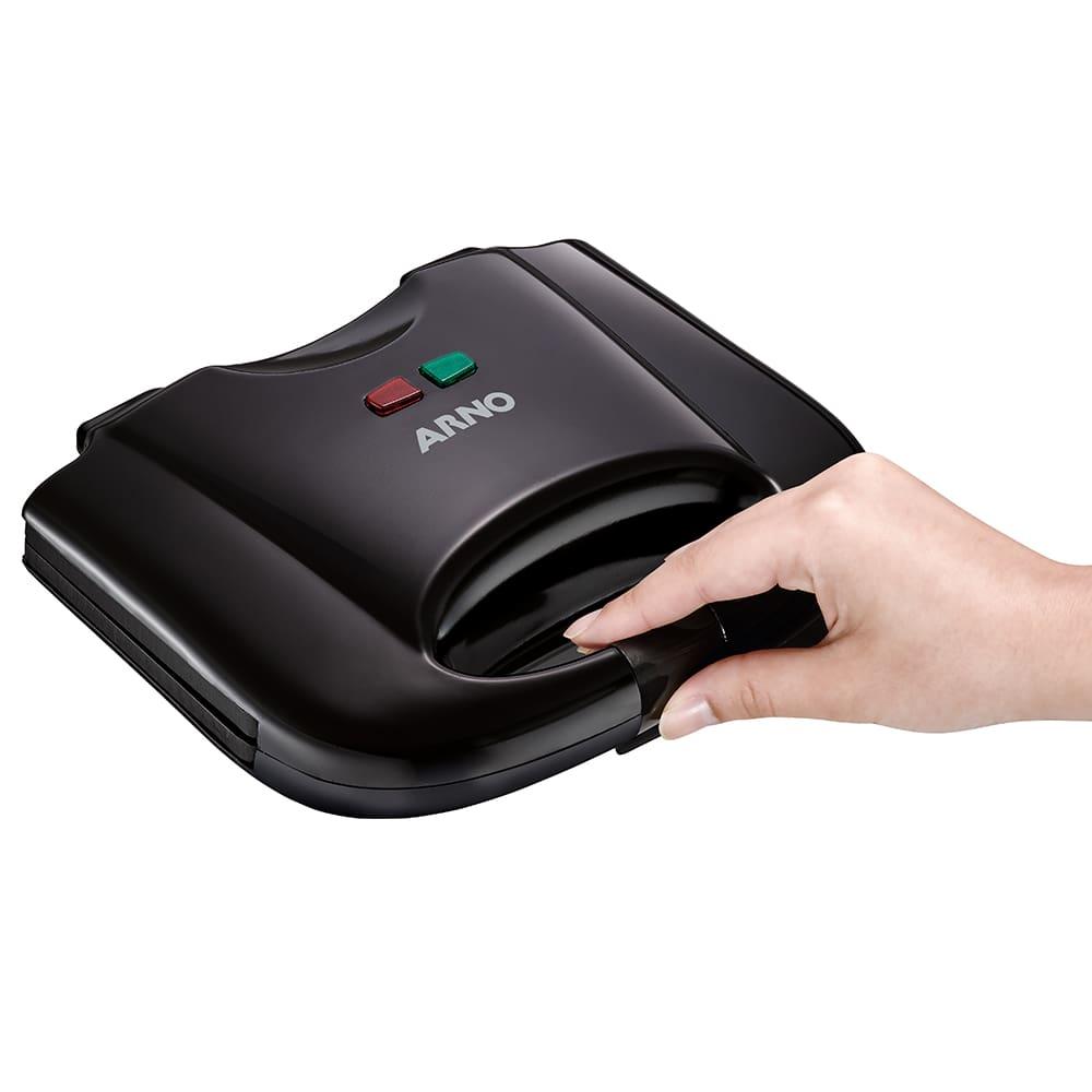 Sanduicheira Arno SACB Compacta com Placas Antiaderente - Preta - 2