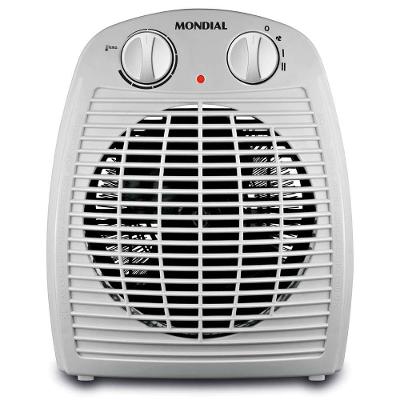 Aquecedor de Ambiente Mondial A-08 com Controle de Temperatura - Cinza