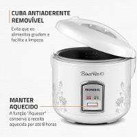 Panela Elétrica de Arroz Mondial Bianca Rice PE-10 10 Xícaras - Branca - 3