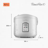 Panela Elétrica de Arroz Mondial Bianca Rice PE-10 10 Xícaras - Branca - 8