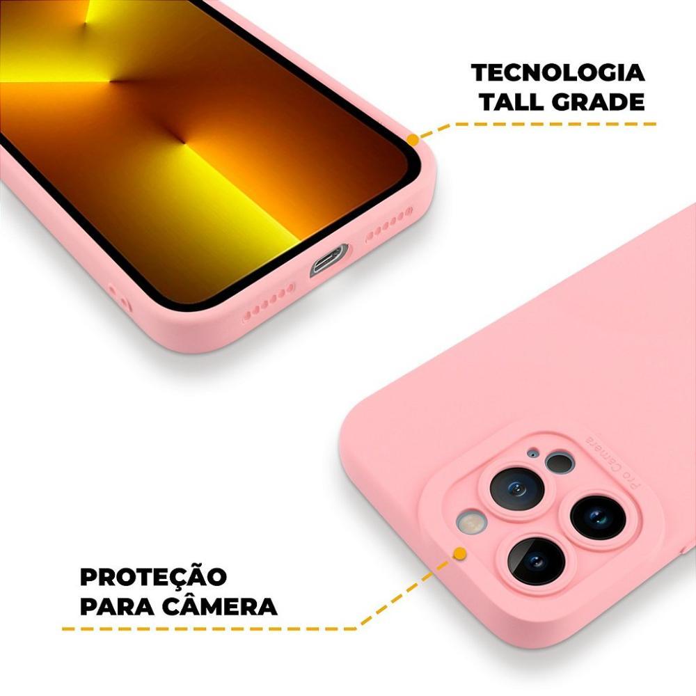 Capa para iPhone 13 Pro - Rosa - Silicon Cloud - Gshield - 4