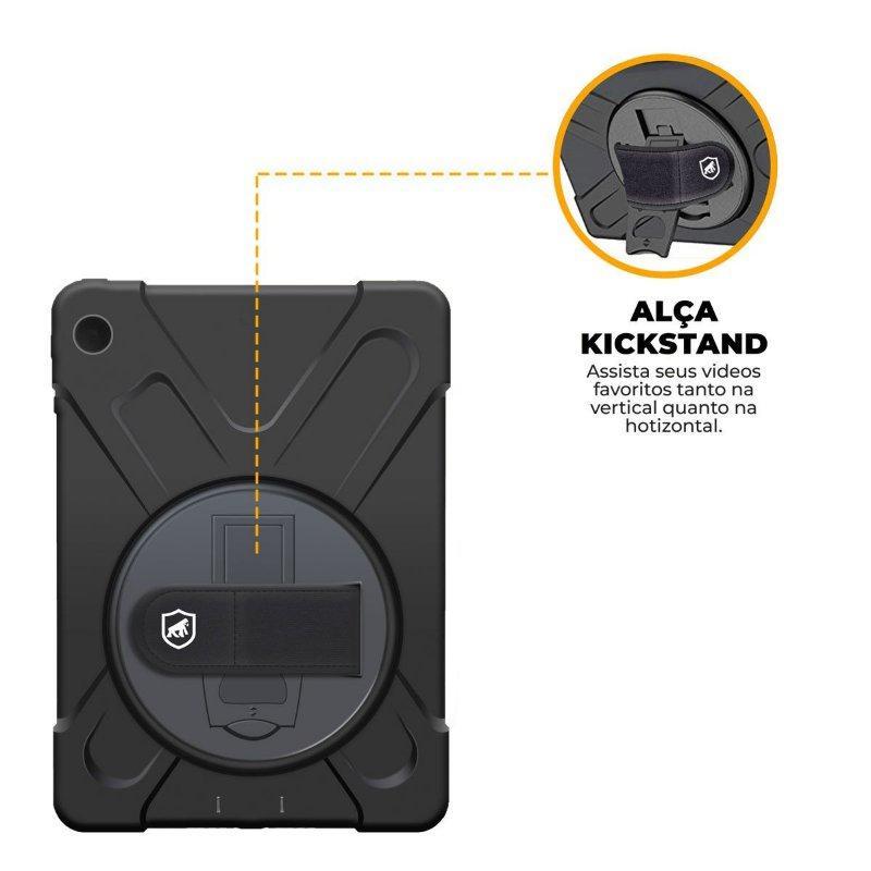 Kit Capa case capinha Phantom e Caneta Dinamic para Samsung Galaxy Tab A8 X200 / X205 - Gshield - 9
