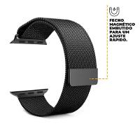 Pulseira de Milanese para Apple Watch 42 / 44 / 45MM Preta - Gshield - 3