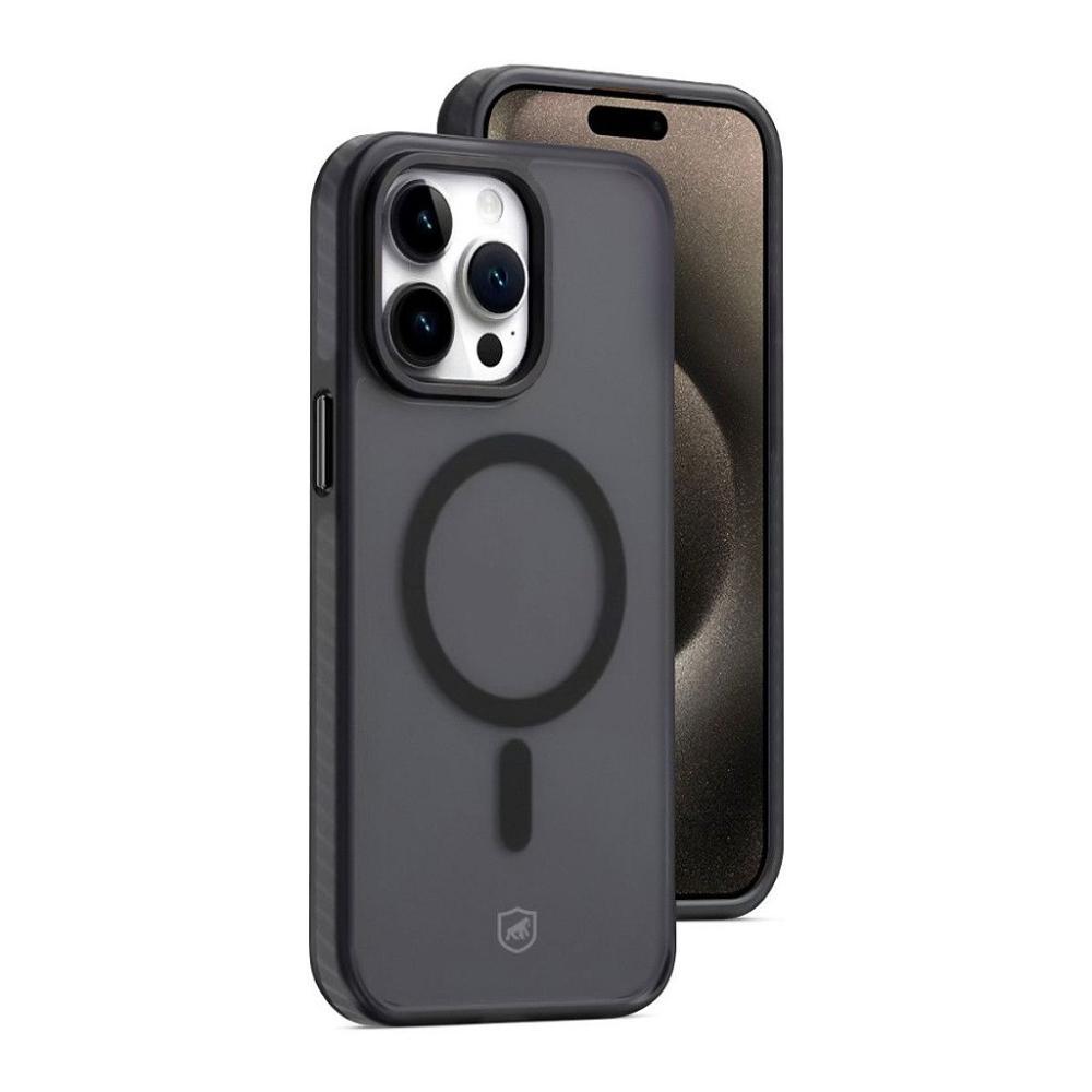 Capa case capinha MagSafe Pro para iPhone 15 Pro Max - Preta - Gshield - 1
