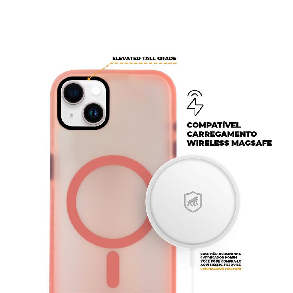 Capa case capinha MagSafe Pro para iPhone 15 Plus - Rosa - Gshield - 7