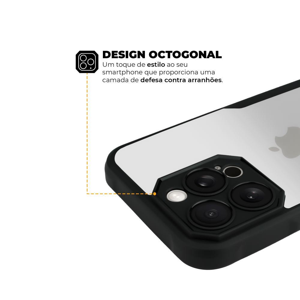 Capa para iPhone 15 Pro Max -Dual Shock Sense Preta- Gshield - 4