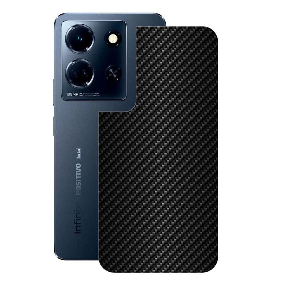 Película para Infinix Note 30 5G - Traseira de Fibra de Carbono Preta - Gshield - 1