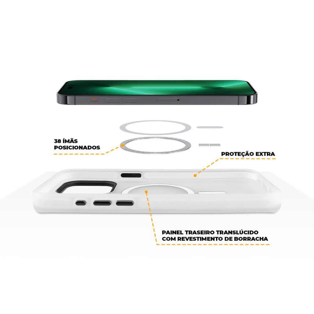 Kit Capa Magsafe Pro Transparente e Pelicula Nano Vidro para iPhone 15 Plus - Gshield - 7