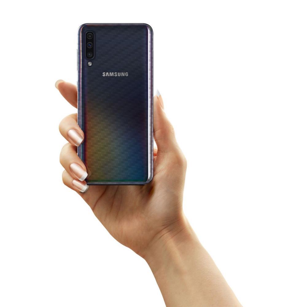 Película Traseira de Fibra de Carbono Transparente para Samsung Galaxy A70 - Gorila Shield - 3