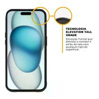 Kit Capa case capinha Dinamic Cam Protection e Pelicula Coverage 5D Pro Preta para iPhone 15 Plus - Gshield