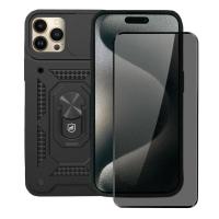 Kit Capa case capinha Dinamic Cam Protection e Pelicula Defender Pro Privacidade para iPhone 15 Pro Max - Gshield - 1