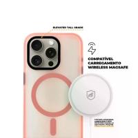 Kit Capa case capinha Magsafe Pro Rosa e Pelicula Ultra Glass para iPhone 15 Pro - Gshield - 6
