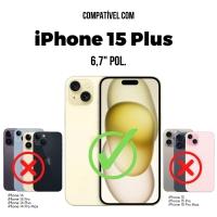 Kit Capa case capinha Magsafe Pro Transaprente e Pelicula Defender Pro Privacidade para iPhone 15 Plus - Gshield - 2