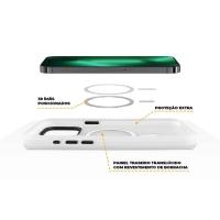 Kit Capa case capinha Magsafe Pro Transaprente e Pelicula Defender Pro Privacidade para iPhone 15 Plus - Gshield - 7