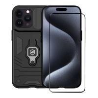 Kit Capa case capinha Defender e Pelicula Ultra Glass para iPhone 15 Pro - Gshield - 1