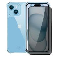 Kit Capa case capinha Clear Proof e Película Defender Pro Privacidade para iPhone 15 Plus - Gshield - 1