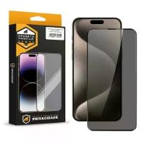Kit Capa case capinha Symetric Preta e Película Defender Pro Privacidade para iPhone 15 Pro Max - Gshield - 7