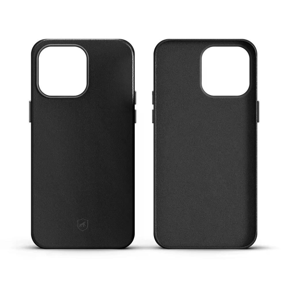 Kit Capa case capinha Couro Dual Preta e Pelicula Ultra Glass para iPhone 15 Pro - Gshield - 6