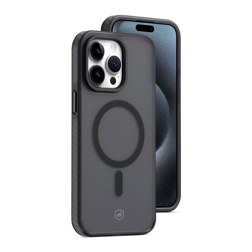 Kit Capa case capinha Magsafe Pro Preta e Pelicula Defender Pro Privacidade para iPhone 15 Pro Max - Gshield - 3