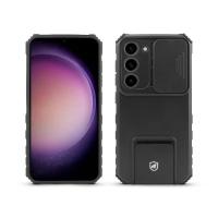 Kit Capa case capinha Victus e Pelicula Dual Glass Preta para Samsung Galaxy S23 Plus - Gshield - 3