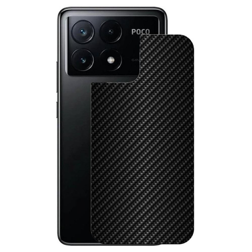 Película para Poco X6 Pro 5G - Traseira de Fibra de Carbono Preta - Gshield - 1