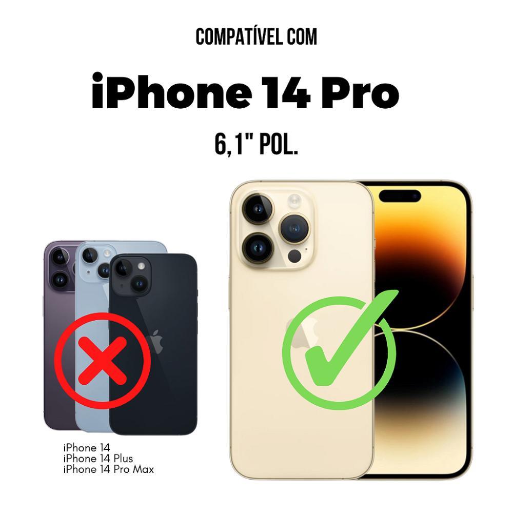 Capa case capinha para iPhone 14 Pro - Gravity Preta - Gshield - 2