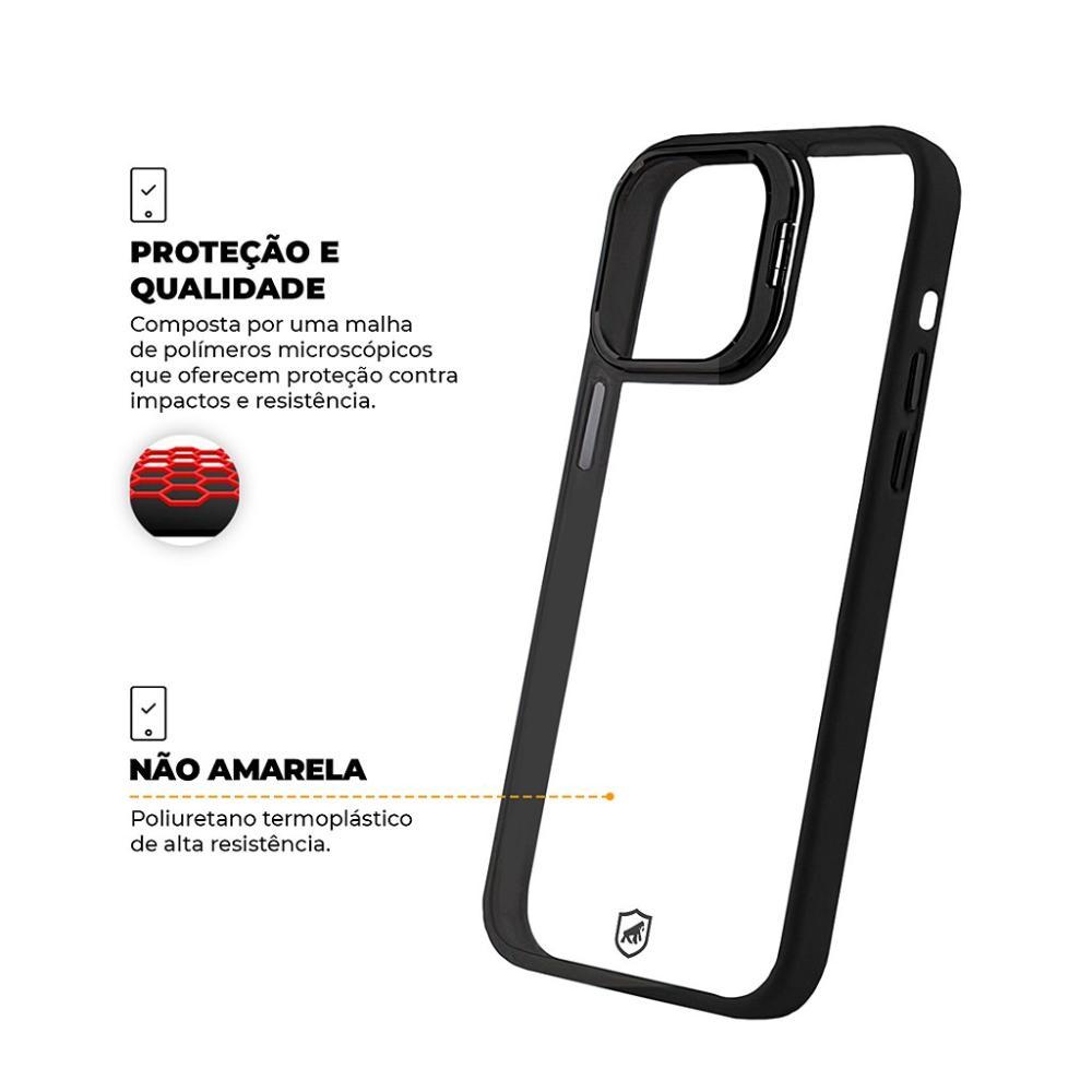 Capa case capinha para iPhone 13 Pro - Gravity Preta - Gshield - 3
