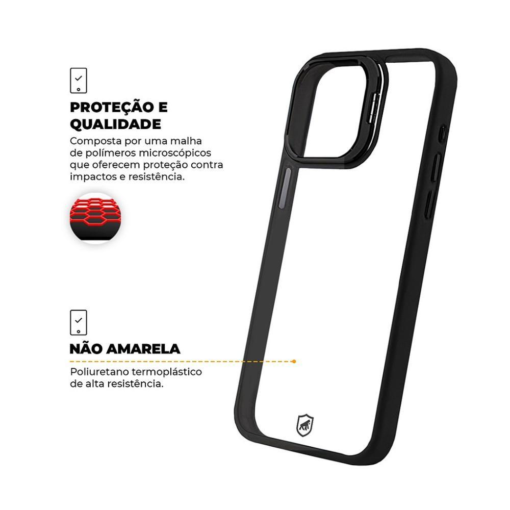 Capa case capinha para iPhone 15 Plus- Gravity Preta - Gshield - 4