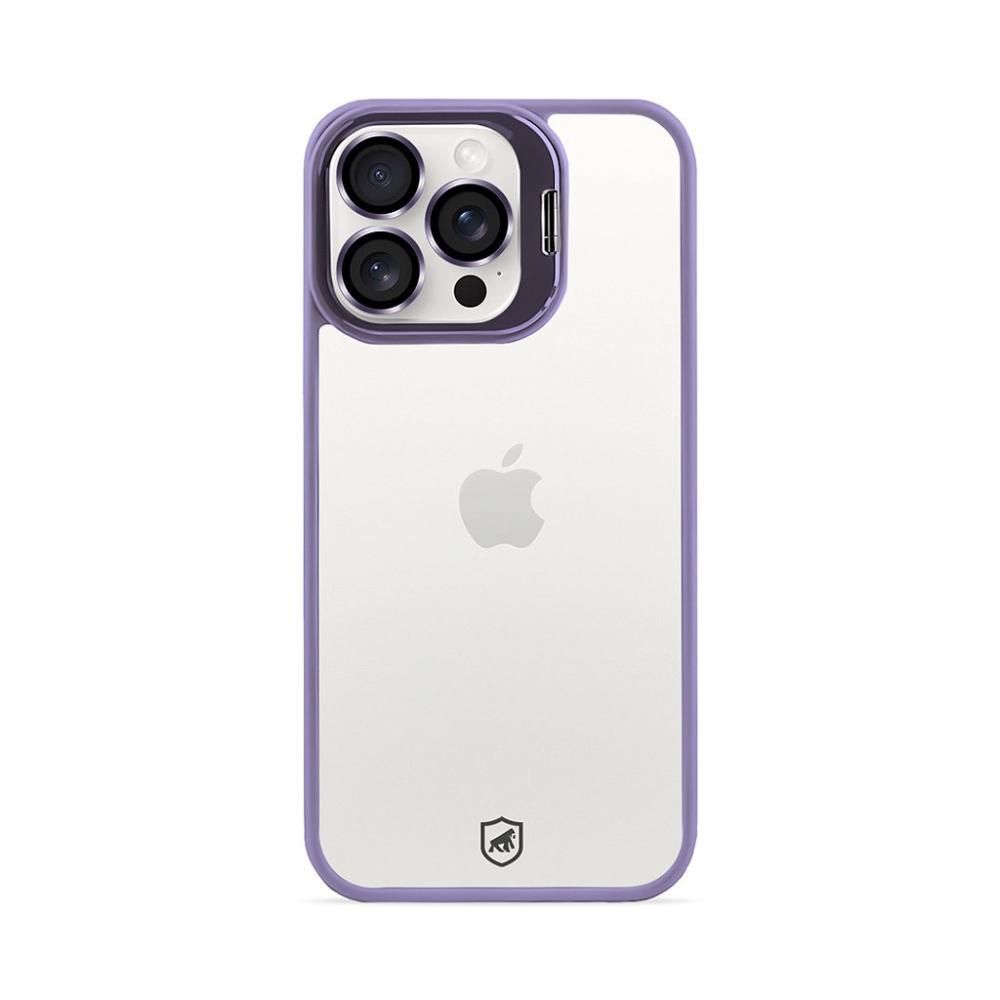 Kit Capa case capinha Gravity Lilás e Pelicula Ultra Glass para iPhone 15 Pro Max - Gshield - 8