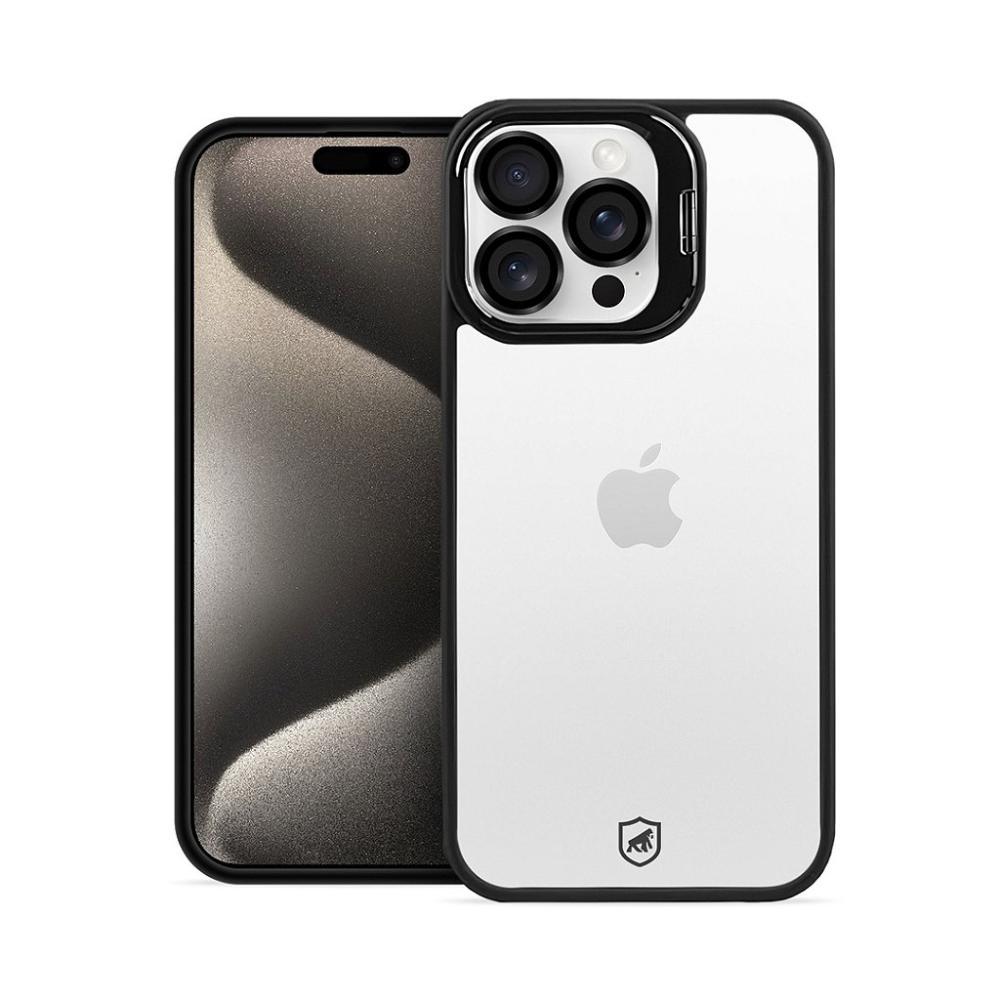 Kit Capa case capinha Gravity Preta e Pelicula Ultra Glass para iPhone 15 Pro Max - Gshield - 3