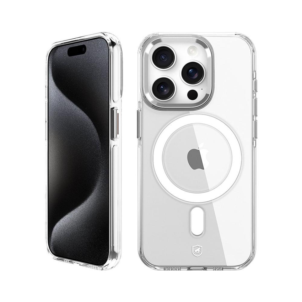 Kit Capa case capinha MagSafe Crystal Armor e Pelicula Coverage 5D Pro Preta para iPhone 15 Pro - Gshield - 3