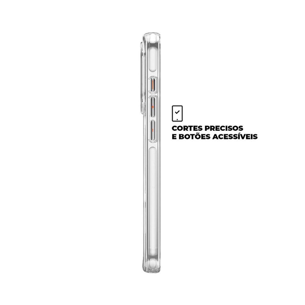 Kit Capa case capinha MagSafe Crystal Armor e Pelicula Coverage 5D Pro Preta para iPhone 15 Pro - Gshield - 4