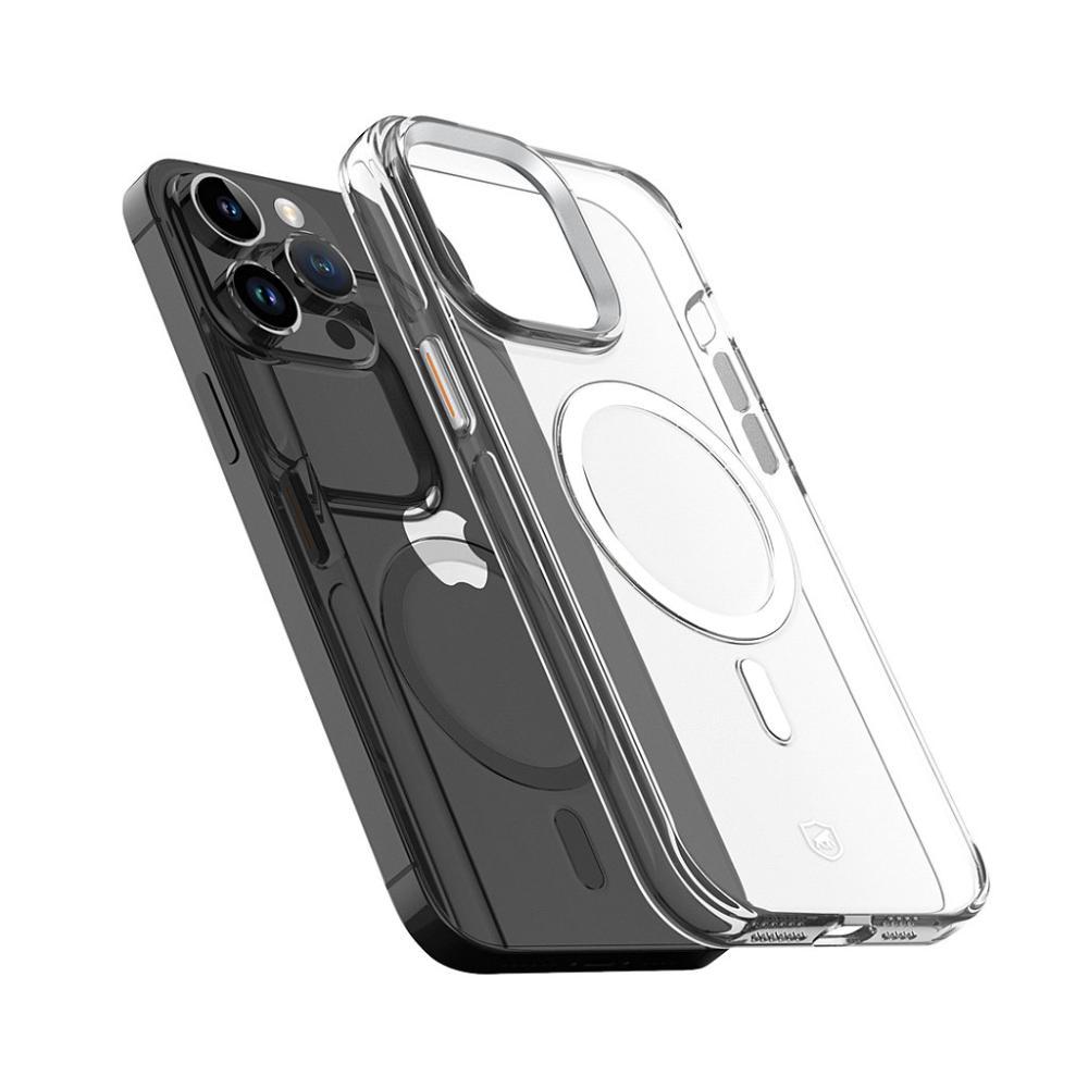 Kit Capa case capinha MagSafe Crystal Armor e Pelicula Coverage 5D Pro Preta para iPhone 15 Pro - Gshield - 9