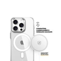Kit Capa case capinha MagSafe Crystal Armor e Pelicula Coverage 5D Pro Preta para iPhone 15 Pro - Gshield - 8