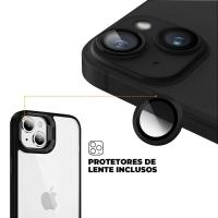 Kit Capa case capinha Gravity Preta e Pelicula Ultra Glass para iPhone 15 - Gshield - 5
