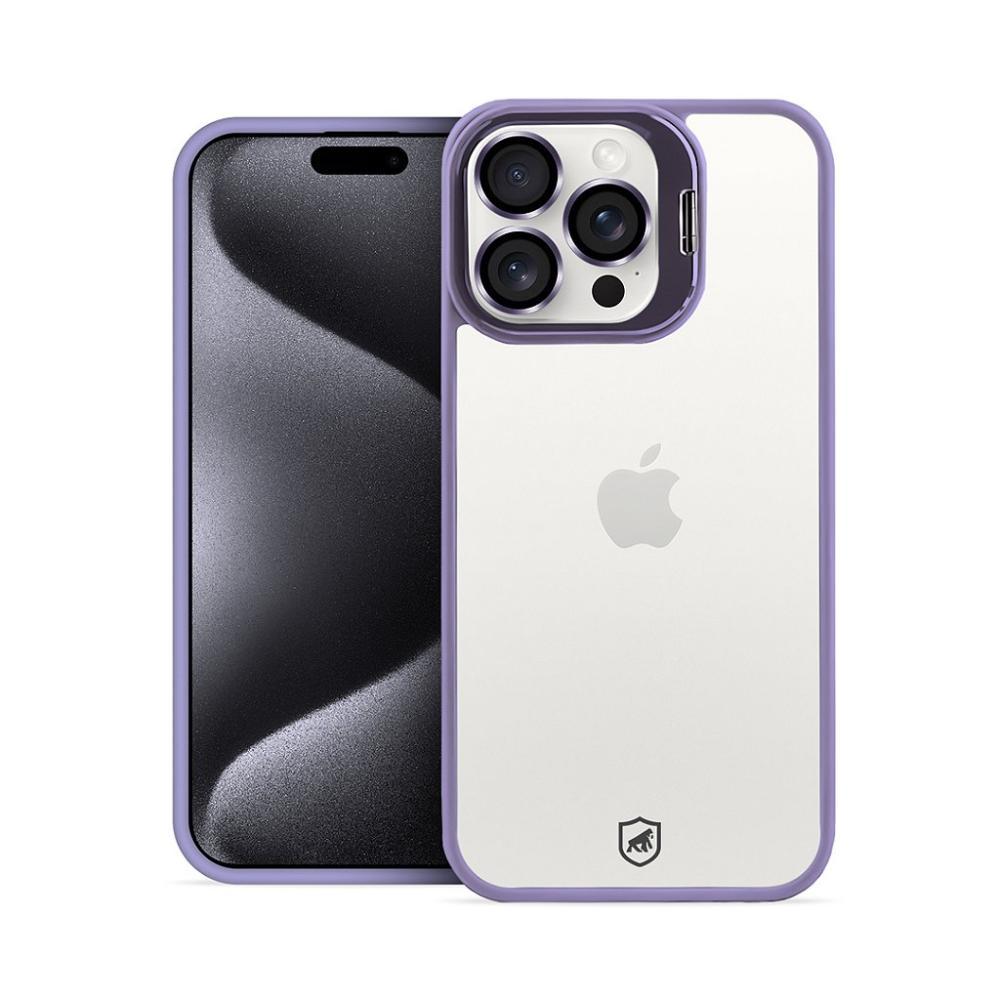 Kit Capa case capinha Gravity Lilás  e Pelicula Defender Pro Privacidade para iPhone 15 Pro - Gshield - 3