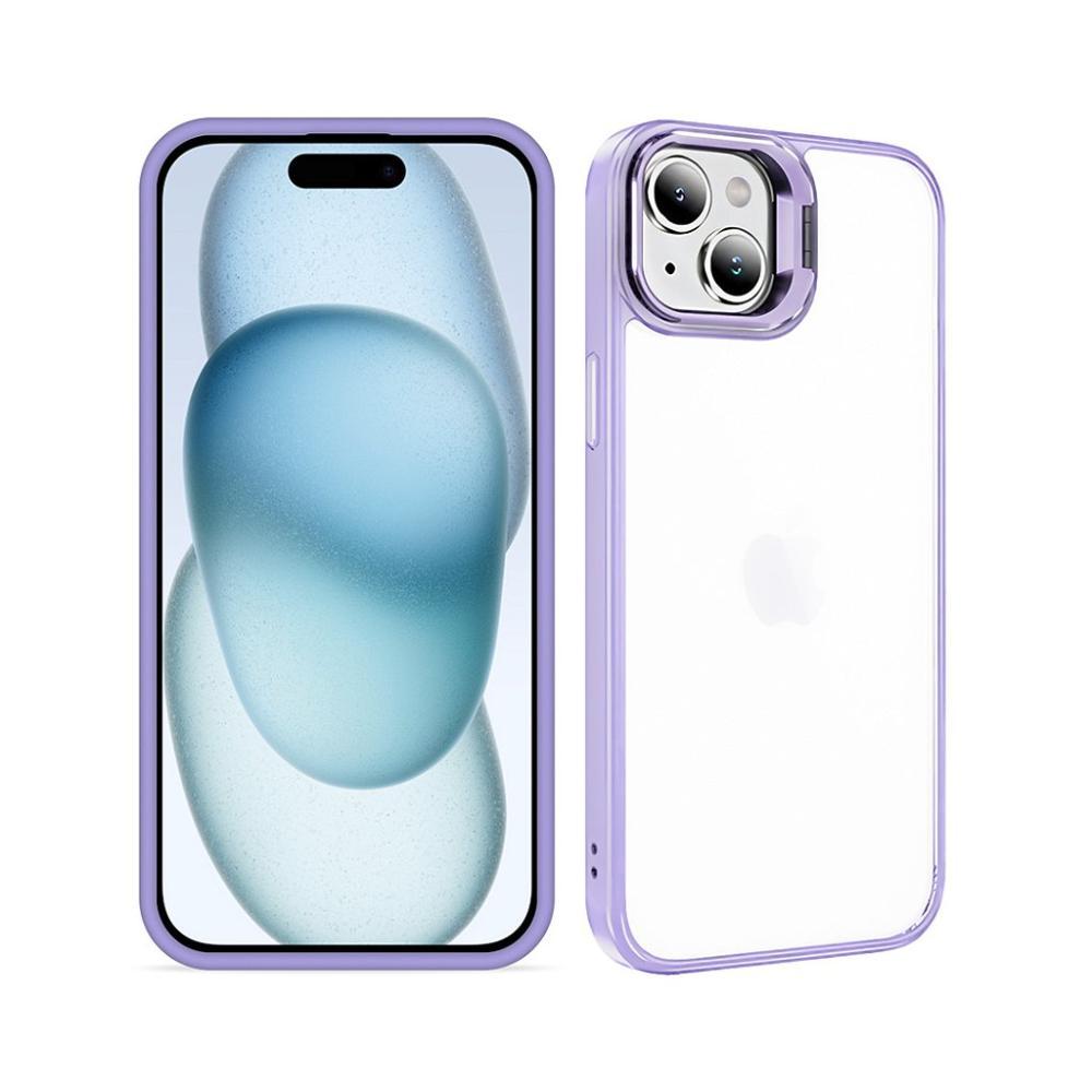 Kit Capa case capinha Gravity Lilás  e Pelicula Defender Pro Privacidade para iPhone 15 - Gshield - 3