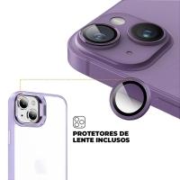 Kit Capa case capinha Gravity Lilás  e Pelicula Defender Pro Privacidade para iPhone 15 - Gshield - 5