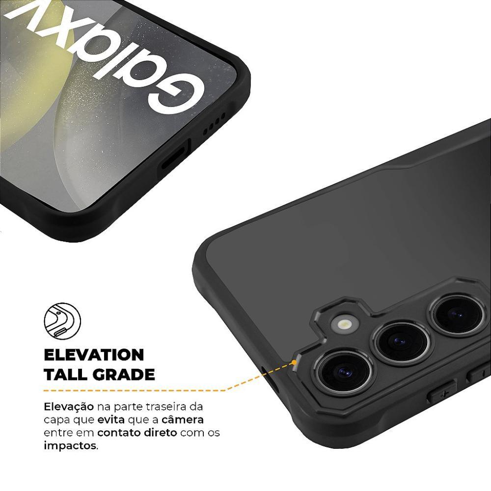 Capa para Samsung Galaxy S24 Plus - Dual Sense Preta-Gshield - 3