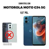 Capa case capinha para Motorola Moto G34 5G - Silicon Veloz - Gshield - 2