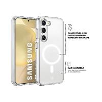 Capa case capinha MagSafe para Samsung Galaxy S24 - Transparente - Gshield