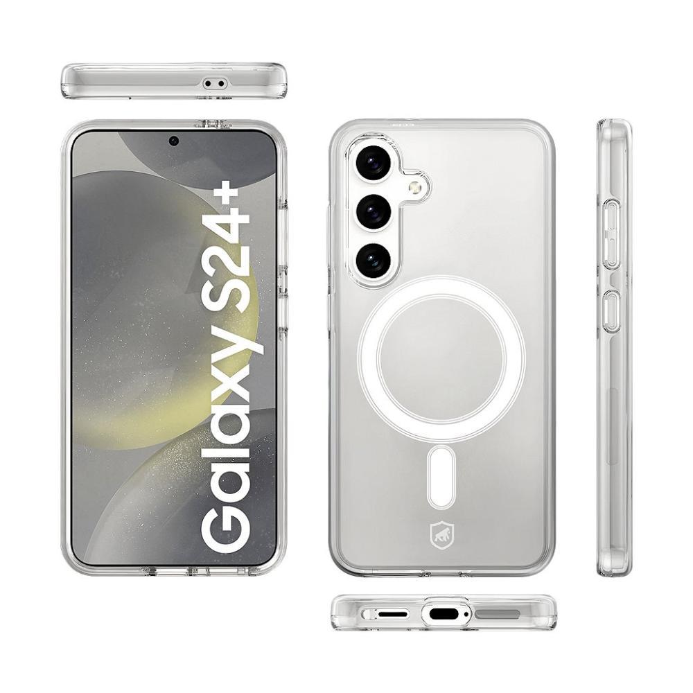 Capa case capinha MagSafe para Samsung Galaxy S24 Plus - Transparente - Gshield - 5